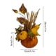 thumbnail image 3 of Decoración de calabaza de Acción de Gracias | Guirnalda de hojas de arce de otoño | Centro de mesa de otoño multicolor de espuma y tela | 13x13x28cm Decoración robusta para el hogar para mesa,, 3 of 6