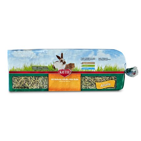 Alfalfa Hay Bale - Alfalfa Mini Bale, 24-Oz Bag, High Protein For Growing Small Animals By Kaytee