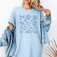 thumbnail image 3 of Coquette Seashell Tees Beach Coastal Retro Summer Vibes Coquette Tshirt Vintage Summer T Shirts, 3 of 4