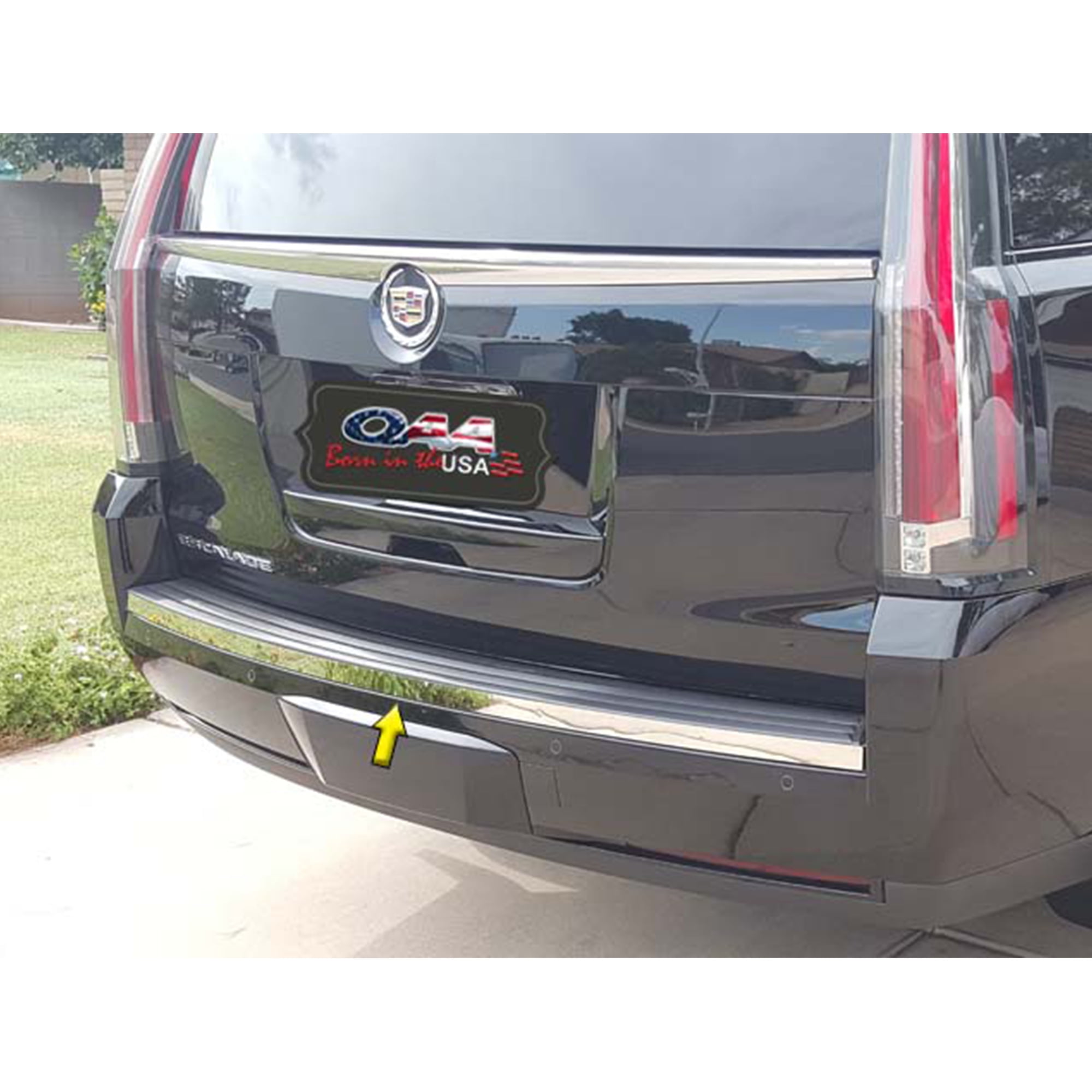QAA 1 Piece Stainless Steel Bumper Trim Kit for Cadillac Escalade SUVs