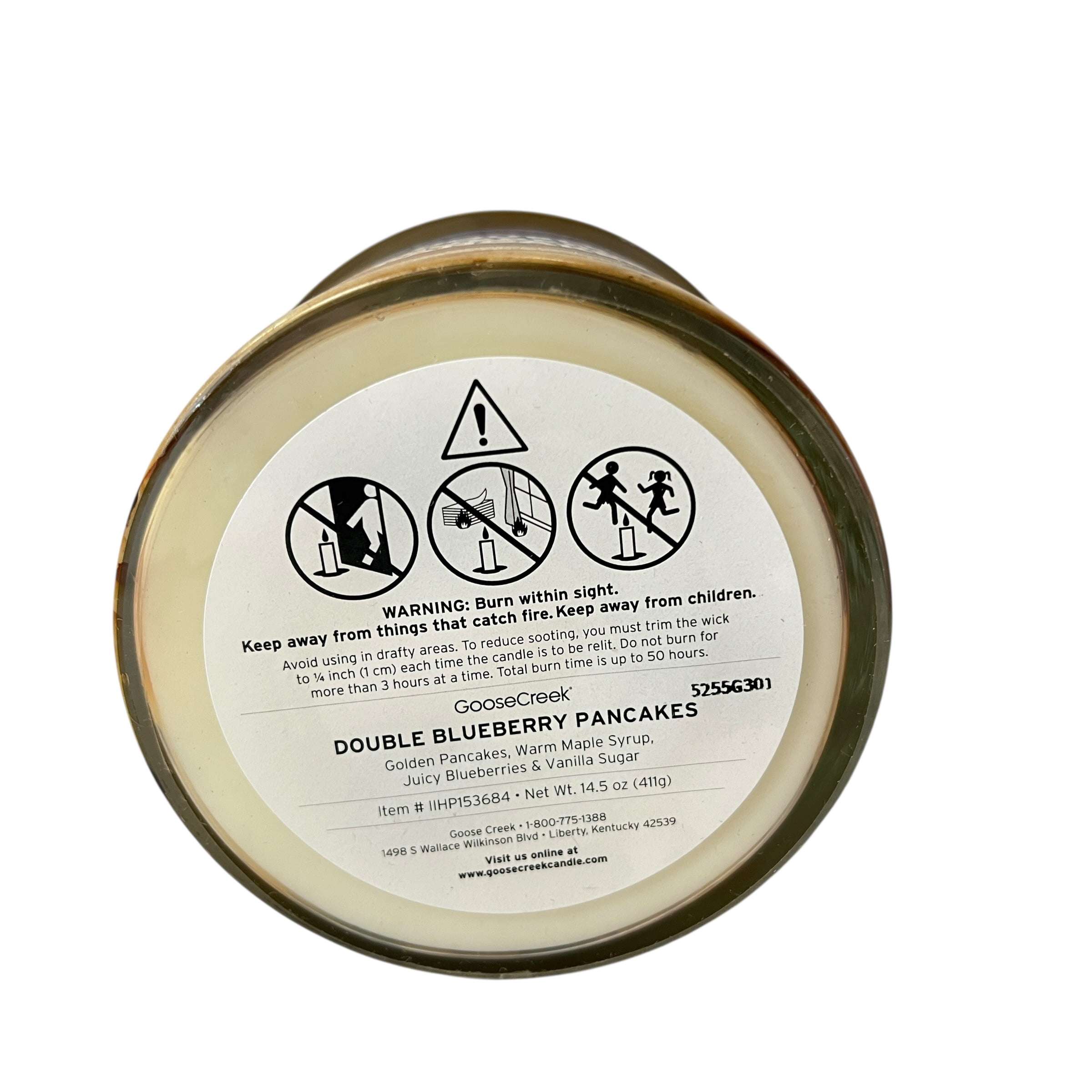 Goose Creek Double Blueberry Pancakes 3 Wick Candle 14.5 oz