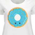 thumbnail image 4 of Inktastic Blue Donut Women's Plus Size T-Shirt, 4 of 5