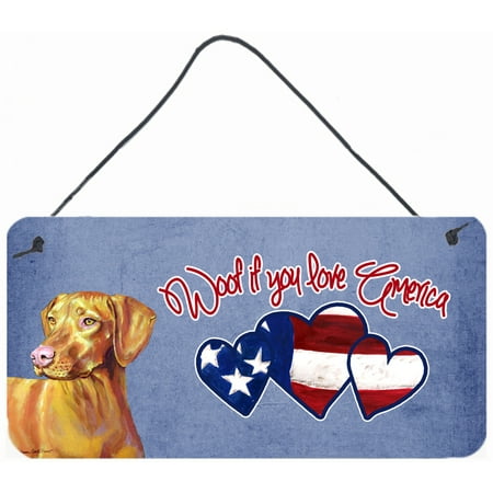Woof if you love America Vizsla Wall or Door Hanging Prints LH9532DS612
