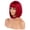 Dark Red, variant on Chanana Hot Pink Bob Wigs and A Wig Cap, Short Straight Flat Bangs, Cool Summer Stylish Party Hair Wigs