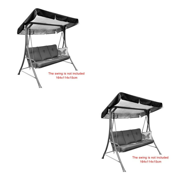 Yuarrent Nueva cubierta para columpio de 3 asientos, cubierta para jardín, impermeable, resistente a los rayos UV, sombra para silla, polvo/vela, patio Type3 NO3 Yuarrent CBP165375
