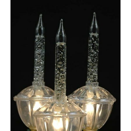 , Inc. CL-BUBBLE-SET-7 Tradtional Bubble Light and Stringer Set, 7 Clear Bubble Fluids with ...