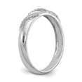 thumbnail image 6 of Solid 14K White Gold Engagement Complete Diamond Trio Men's Wedding Band Ring Size 9 (.12 cttw.), 6 of 7