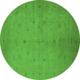 thumbnail image 1 of Ahgly Company Indoor Round Oriental Green Industrial Area Rugs, 8' Round, 1 of 4