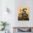 thumbnail image 3 of JEUXUS Vintage Serpent Print, Professional Reproduction, Antique Snake and Fauna Print Nature Wall Art Nature Art Print, Minimalist Wall Art, Canvas 16x20 in, 3 of 4