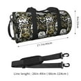 thumbnail image 2 of KLL Ink Graffiti Owl Duffle Bag For Men Women Sport Gym Fitness Tote Travel Training Workout Basketball Football Weekender, 2 of 6