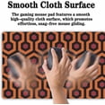 thumbnail image 5 of Office Desk Mat Red Yellow Big Mouse Pad Gaming Desk Pad Full Desk Mat Non-Slip Rubber Base Waterproof with Stitched Edges 35.4" X 15.7" for Game Office, The Shining Carpet Style, 5 of 6