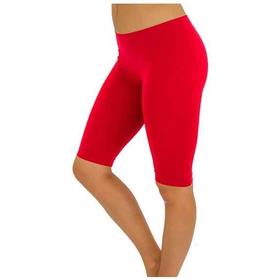 TD Collections Women's Relaxed Stretch Bermuda Leggings Short