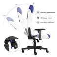 thumbnail image 4 of Ergonomic Gaming Chairs for Adults with High-Density Memory Foam | Swivel Comfortable Office Chair, Big and Tall Video Game Chair, High Back Computer Chair for Home, Office, Blue White, 4 of 7
