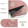 thumbnail image 2 of Christmas Snowflakes Kitchen Runner Rug 2x6 Washable Runners for Hallway Non Slip Winter Xmas Pine Leaf Pink Red Large Area Rug Indoor Floor Carpet for Bathroom Laundry Entryway Bedroom Living Room, 2 of 8