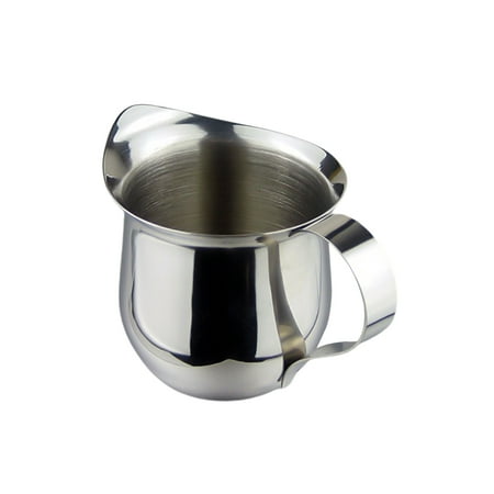 

Sanwood Cappuccino Coffee Pot Stainless Steel Latte Milk Mug Pointed Mouth Milkshake Cup 90ML Kitchen Tool