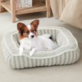 thumbnail image 1 of Cama para perros DEBANG HOME para razas de perros extrapequeños con almohada gris, 1 of 5