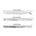 3 Piece Stainless Steel Pet Tick Flea Removal Tool Kit Precision 3-piece-stainless-steel-pet-tick-flea-removal-tool-kit-precision