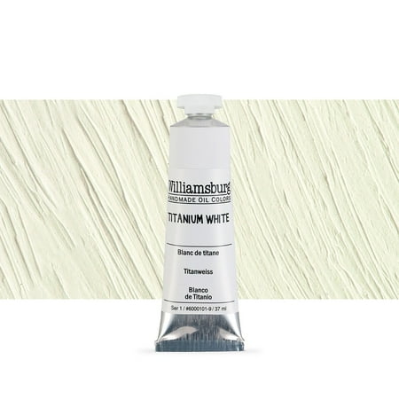 UPC: 0877463001123 | Williamsburg Handmade Oil Color 37ml Tube Titanium White