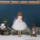 thumbnail image 2 of Christmas Angel Ornaments - Cute Doll Christmas Tree Ornaments Decor - Hat & Cloth for Girls Birthday Party Decorations - Reindeer Angel（gray）, 2 of 5