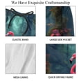 thumbnail image 4 of luoweisi Men's Beach Shorts Quick Dry Swim Trunks with Mesh Lining Flamingo M, 4 of 5