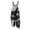 Gray, variant on LNZGNM Women's Halloween Jumpsuit Pumpkin Ghost Witch Print Sleeveless Bib Overalls Jumpsuit Vintage Casual Outfit, Great for Halloween Parties,White(L)
