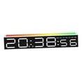 thumbnail image 2 of Reloj digital, regalos fáciles de leer, regalos multifuncionales, música electrónica de música LED gran pantalla para la sala de estar de mesa de Luz blanca, 2 of 8