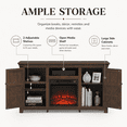 thumbnail image 6 of Seizeen Fireplace TV Stand for 65’’ TV, Wooden TV Stand with Fireplace 23’’, Multifunctional TV Console Entertainment Center for Living Room Bedroom, Multi-color 3D Flame Electric Fireplace Insert wi, 6 of 9