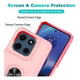 thumbnail image 5 of Rosebono Compatible With Motorola Moto G Stylus 2025 / Moto G Stylus 2026 Case, Hybrid Case With Adjustable Integrated Ring Kickstand (Pink), 5 of 5