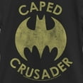 thumbnail image 2 of Girl's Batman Caped Crusader Distressed Logo Graphic Tee Black X Small, 2 of 4