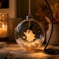 thumbnail image 3 of Halloween Tree Decorations,Hanging Glowing Bauble | Halloween Wonders Collection Ornament Lighted Sphere,Mini Transparent Ball Holiday Gifts, 3 of 6