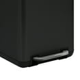 thumbnail image 4 of SunnyPoint 6 Liter / 1.58 Gallon Trash Can with Plastic Inner Buckets; Rectangle Bathroom, Office, Kitchen, and Bedroom Step On and Slow Close (BLK), 4 of 5