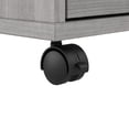 thumbnail image 5 of Hustle 4 Person L Shaped Desk with Drawers in Platinum Gray - Engineered Wood, 5 of 9