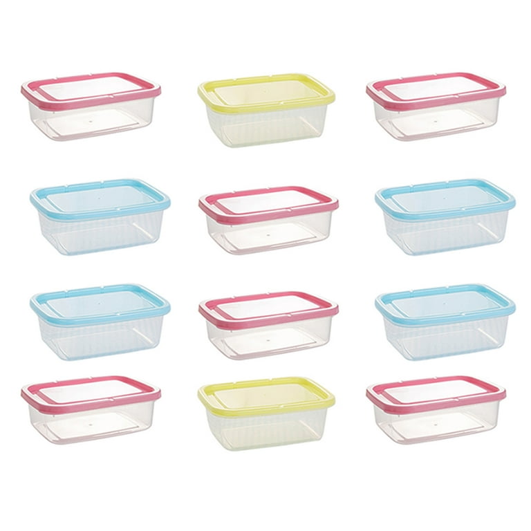 12pcs Food Storage Containers Set With Lids, Sealed Plastic