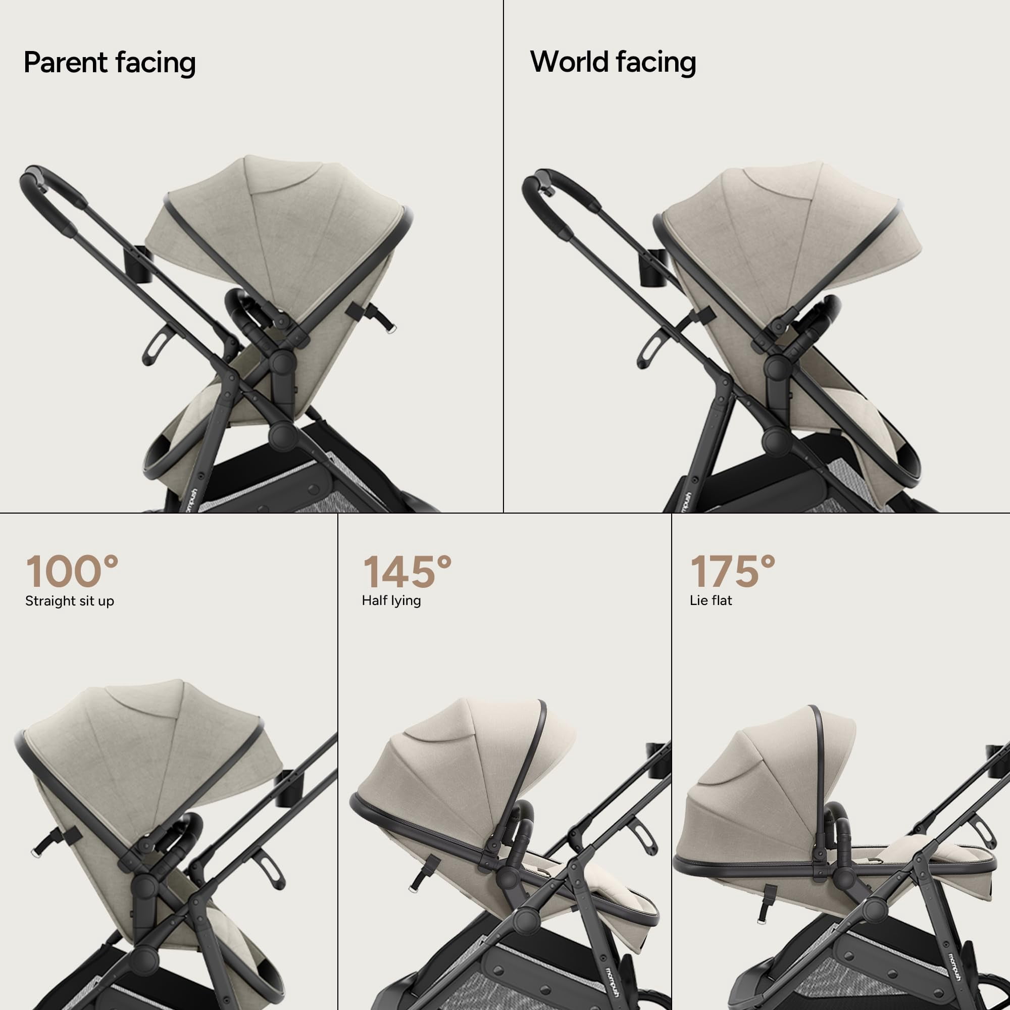 Mompush Wiz 2-in-1 Baby Stroller with Bassinet Mode, UK | Ubuy