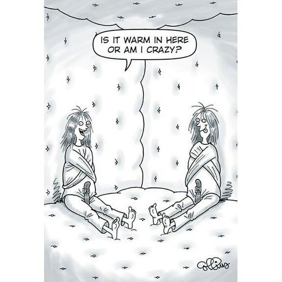 Nobleworks Is It Warm In Here? Funny / Humorous Dan Collins Birthday Card