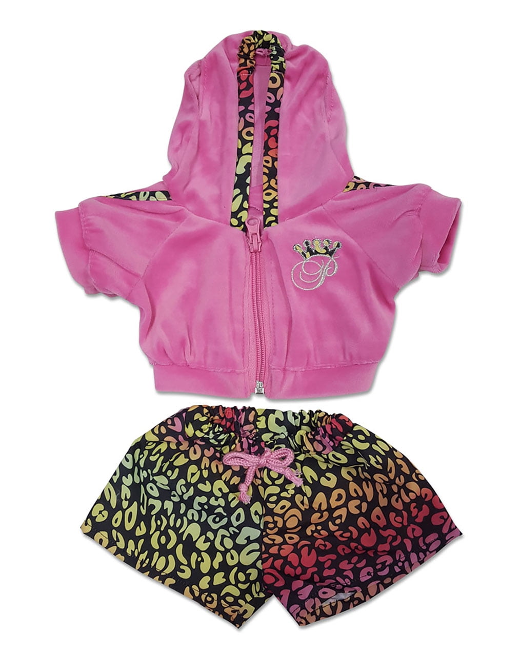 Hot Pink Parka and Skirt Outfit Fits Most 14-18 Build-a-Bear and Make Your Own Stuffed Animals