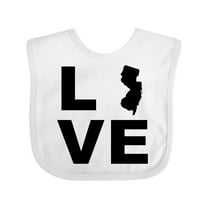 Inktastic Love New Jersey Boys or Girls Baby Bib