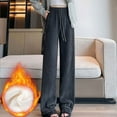 thumbnail image 2 of LYXSSBYX Wide Leg Sweatpants Women Plush and Thickened Women's Solid Color Wide Leg Pants Loose Casual Sanitary Pants Straight Tube Large Size Long Pants, 2 of 6