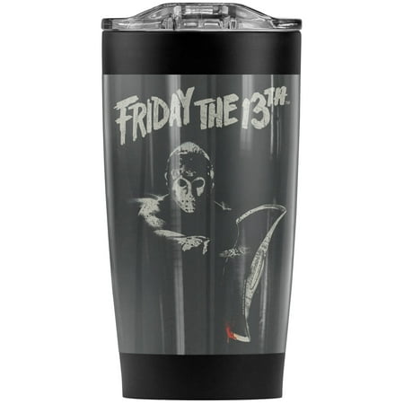 

Friday The 13Th Jason Ax Stainless Steel Tumbler 20 oz Coffee Travel Mug/Cup Vacuum Insulated & Double Wall with Leakproof Sliding Lid | Great for Hot Drinks and Cold Beverages