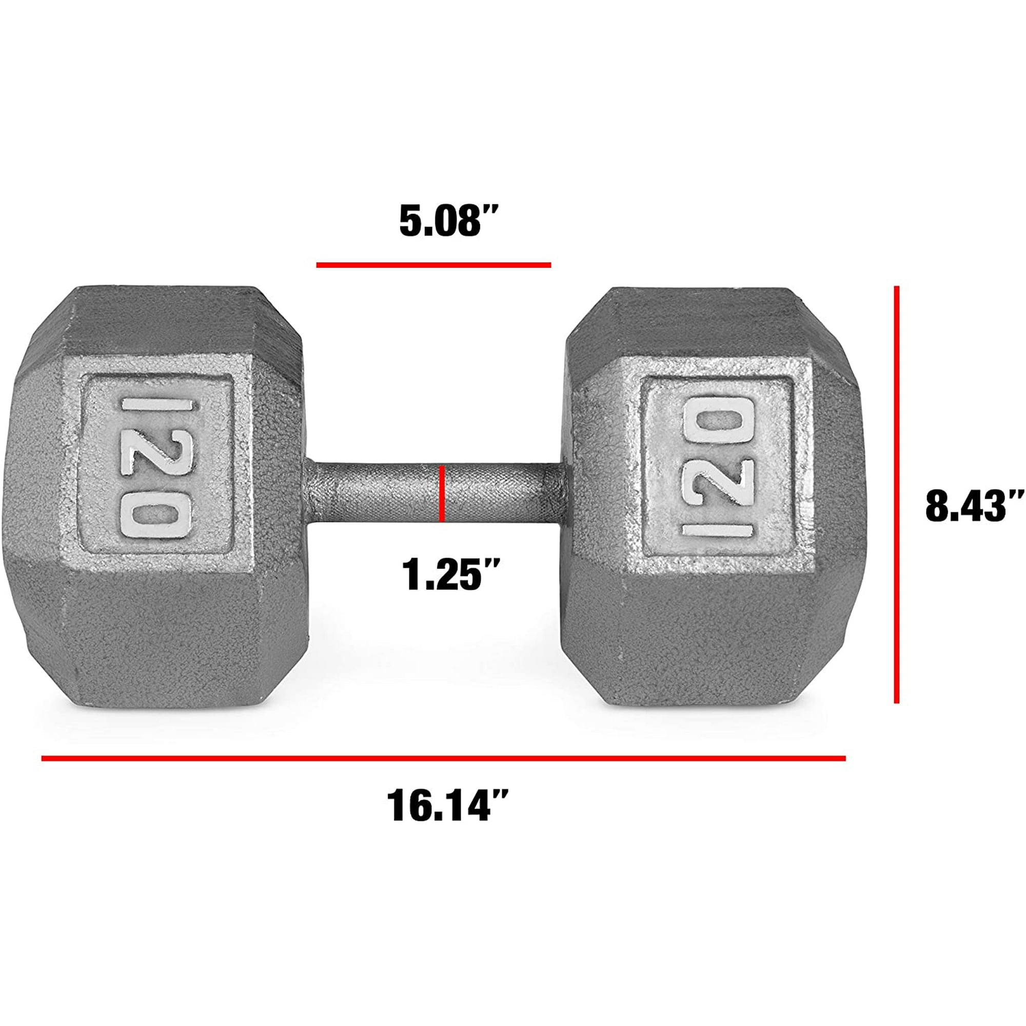 Cap Barbell Solid Hex Single Dumbbells 95 Pound Walmart