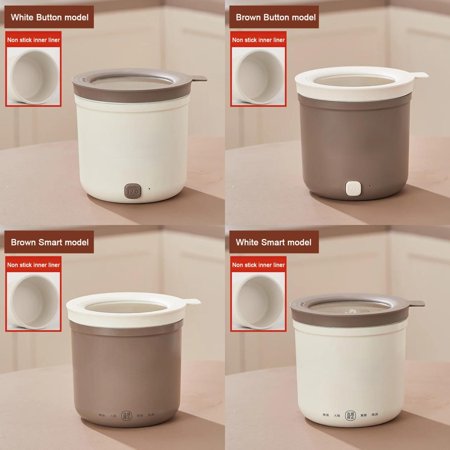 Mini Rice Cooker Multifunction Skillet 1L Noodle Cooking Pot Egg Omelette Frying Pan Hotpot Baby Food Stew Cup Soup Heater