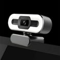 thumbnail image 3 of LNKOO 2021 FHD 1080P Webcam with Ring Light and Microphone,Adjustable Brightness,Plug and Play,Streaming USB Webcam,Web Camera for PC Desktop Laptop MAC,Zoom Skype YouTube, 3 of 6