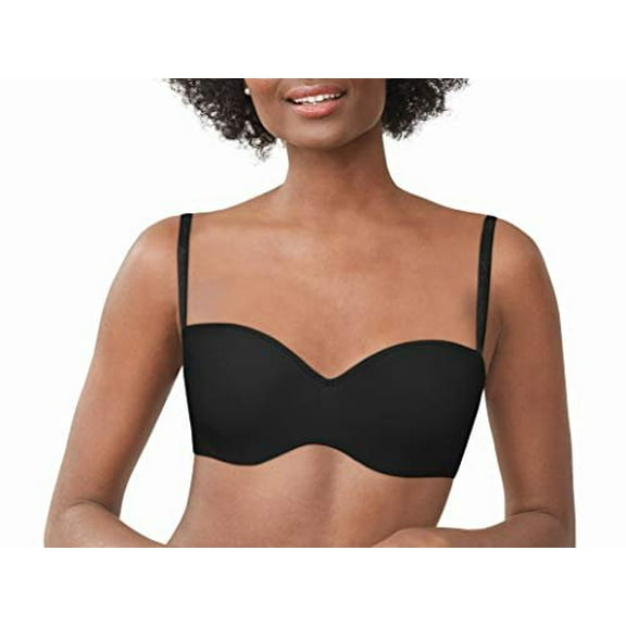 Women's Lilyette 0929 Strapless Convertible Full Figure Bra (Black 40C)