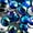 Royal Blue AB, variant on John Bead 100-Piece 25mm | Fuchsia AB Acrylic Round Flat Back Rhinestones