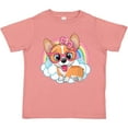 thumbnail image 3 of Inktastic Corgi Dog Lover Rainbow Girls Toddler T-Shirt, 3 of 5