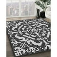 thumbnail image 3 of Ahgly Company Machine Washable Indoor Rectangle Transitional Charcoal Black Area Rugs, 5' x 7', 3 of 7