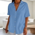 thumbnail image 4 of Women's Summer Short Sleeve Solid Color Basic Tank, 4 of 5