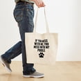 thumbnail image 4 of CafePress - You Mess With My Poodle Tote Bag - Unisex Canvas Tote Bag, Beige, 1-Piece, 4 of 7