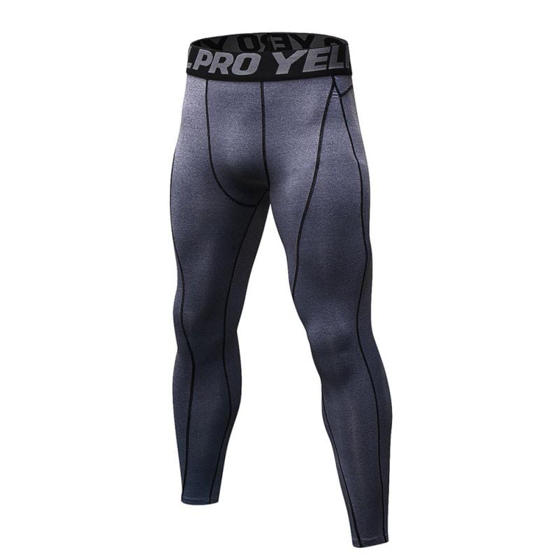 Mens Workout Athletic Compression Pants Spandex Long Camouflage Trouser Slim fit 