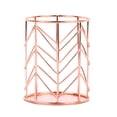 thumbnail image 3 of CoreLiving Mesh Desk Pen Holder Cup Magnetic Organizer for Office Pencils Dry Erase Markers Makeup Brushes Vanity Accessories Rose Gold Wire Metal Container, 1 Count, 3 of 6